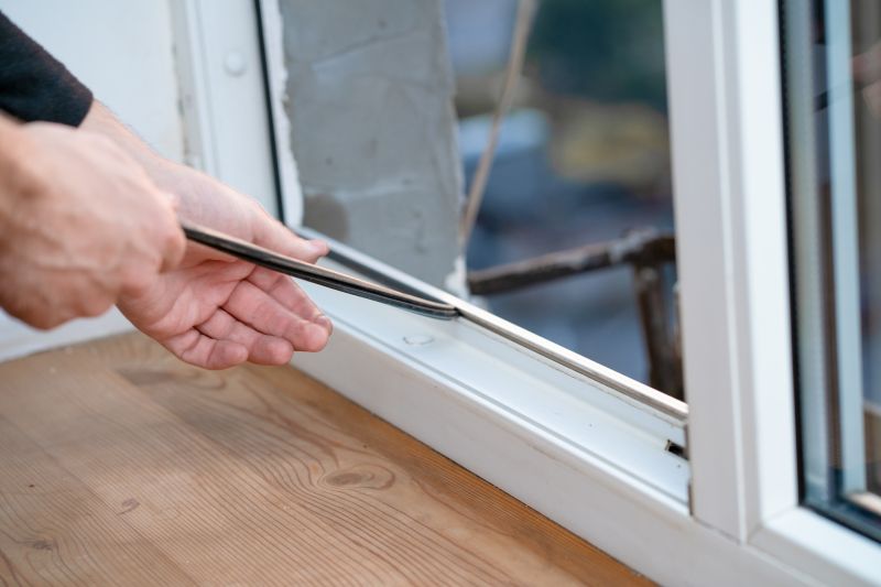 Close-up of Sealed Window Frame